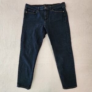 Banana Republic Skinny Jeans Womens 32 Blue Denim Stretch Ankle Indigo 34W 26L